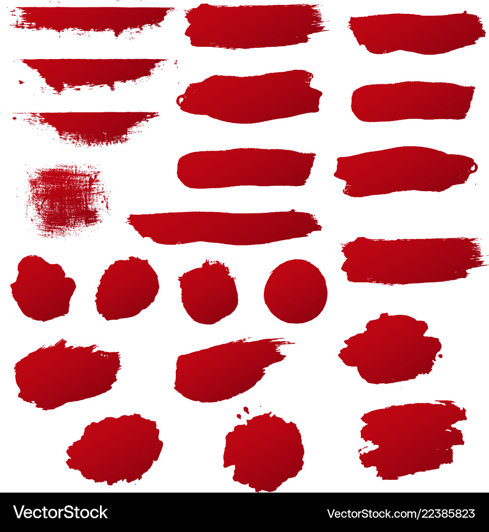 Red Liquid Droplets vector image