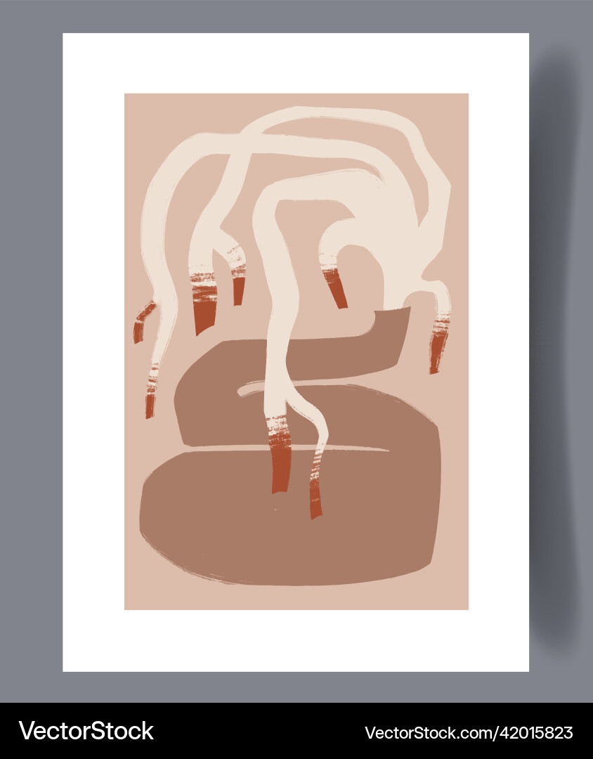 Scandinavian abstract print set Scandinavian abstract print set vector image