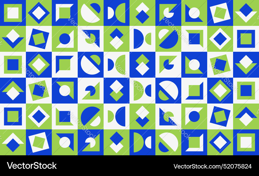 Flat color block pattern Vector Image