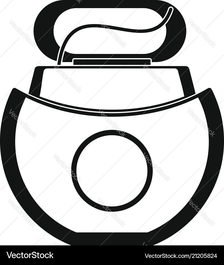 Floss open box icon simple style Floss open box icon simple style Vector Image