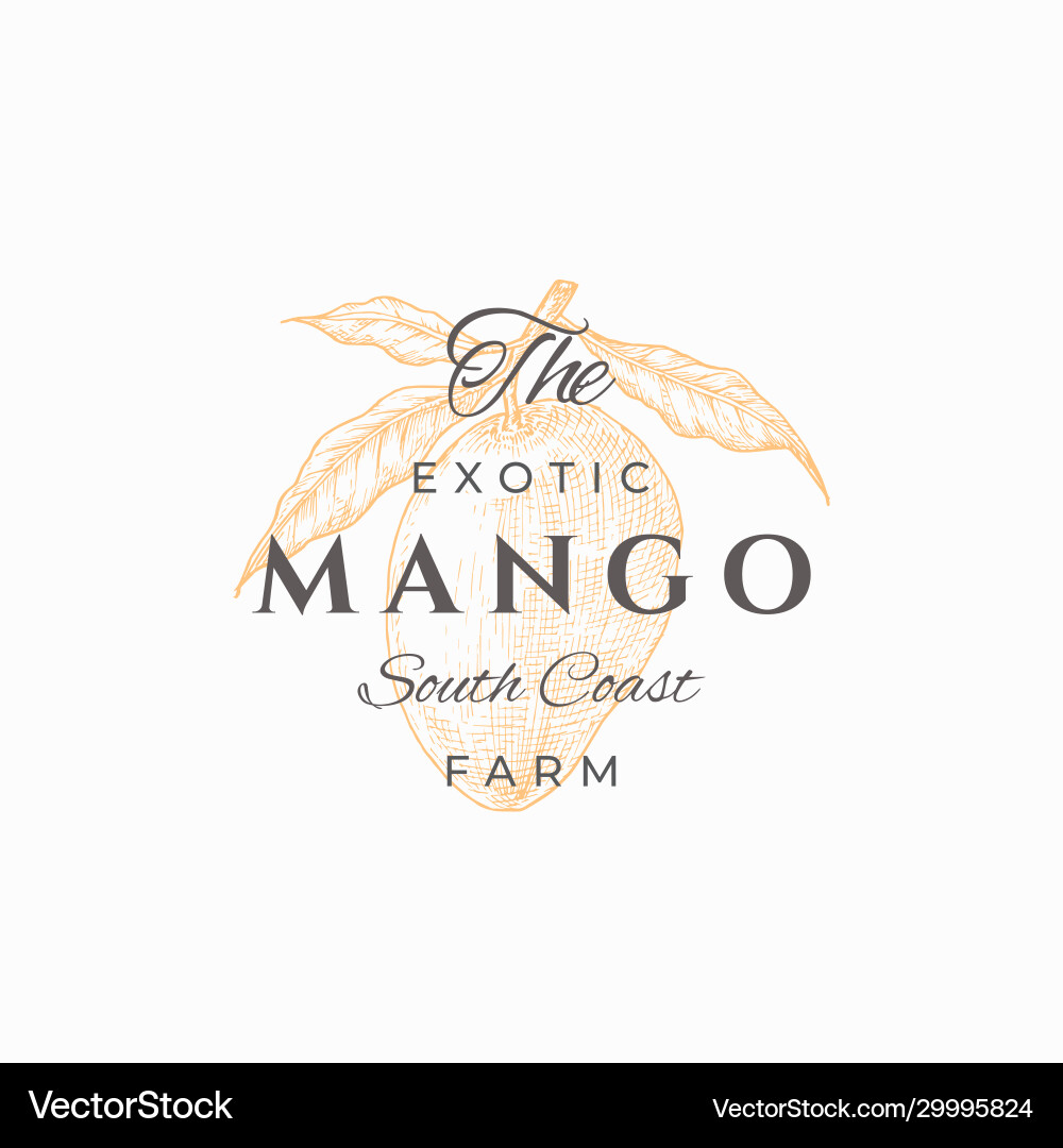 Mango farms abstract sign symbol or logo Mango farms abstract sign symbol or logo vector image