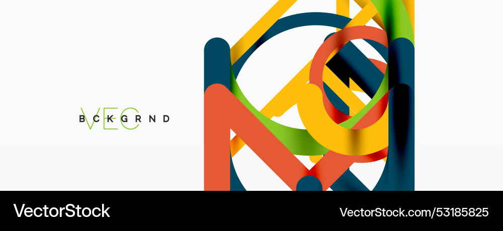 Abstract background circles and colorful round Vector Image