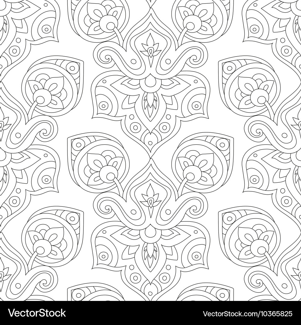 Ethnic Line Pattern Vector Image