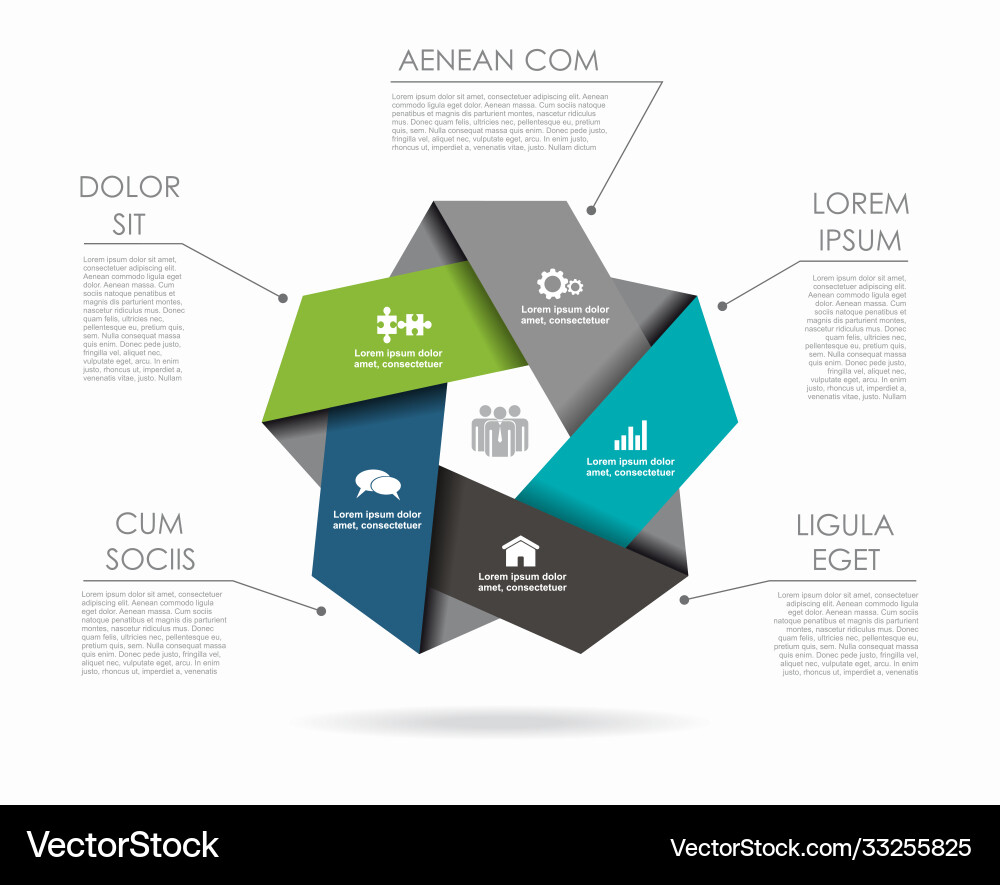 Infografische Designvorlage mit Platz für Ihre Infografische Designvorlage mit Platz für Ihre vektorbild