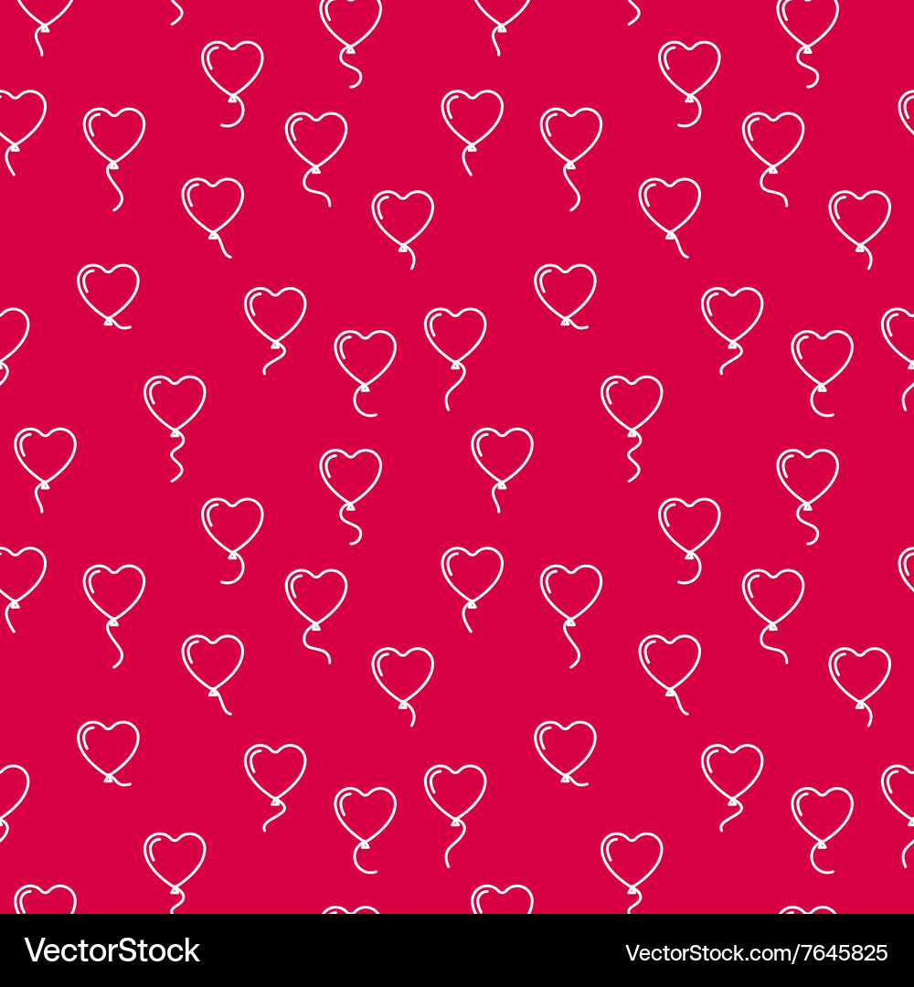 Seamless pattern with balloons in the form Vector Image