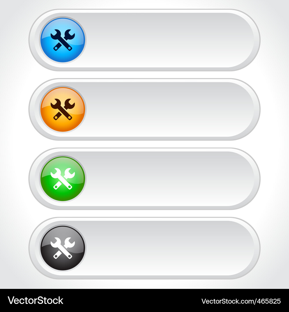 Web page buttons Vector Image