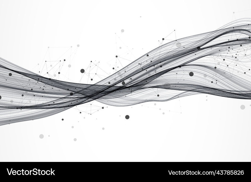 Abstract flowing wave lines design element Abstract flowing wave lines design element vector image