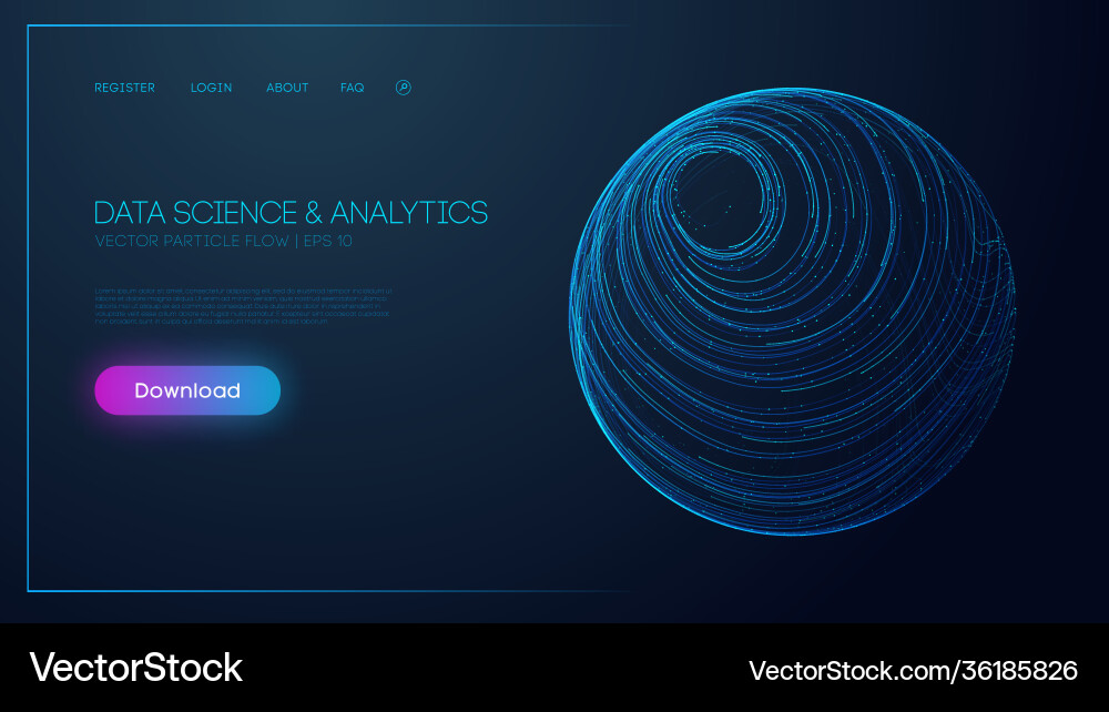 Data science and analytics technology background Data science and analytics technology background vector image