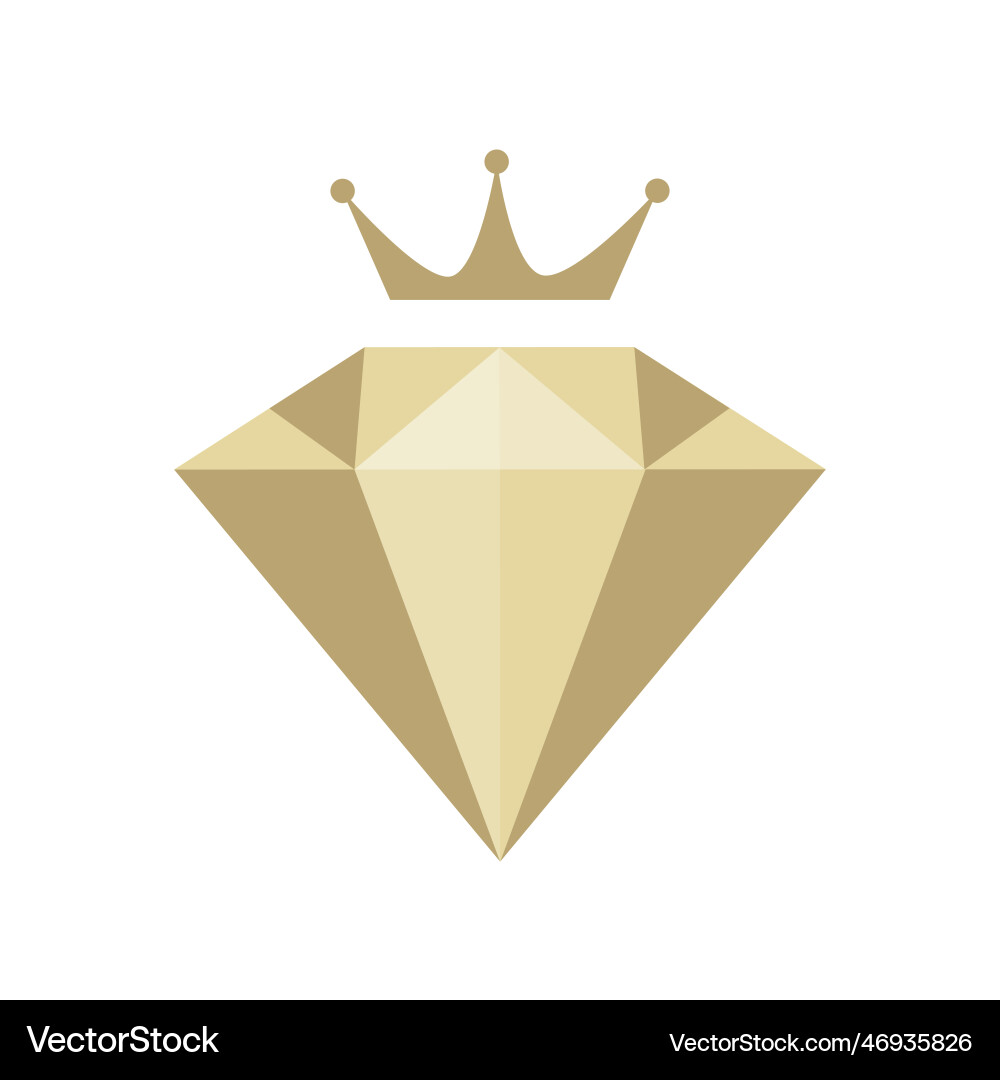 Diamant und Krone Logo Design für Schmuck Shop Diamant und Krone Logo Design für Schmuck Shop vektorbild