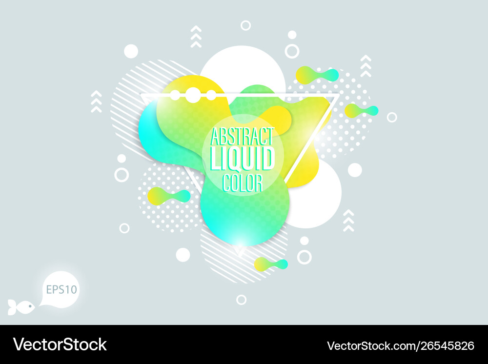 Modern liquid form design elements Modern liquid form design elements vector image