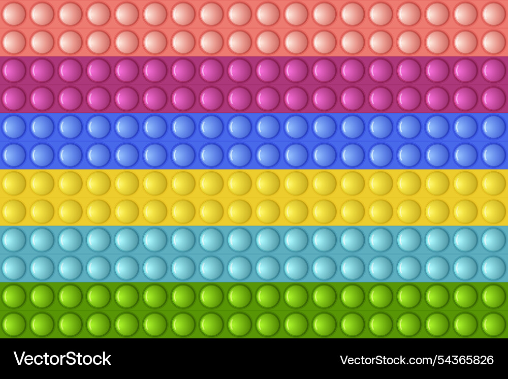 Seamless pattern with trendy game pop it simple Seamless pattern with trendy game pop it simple Vector Image