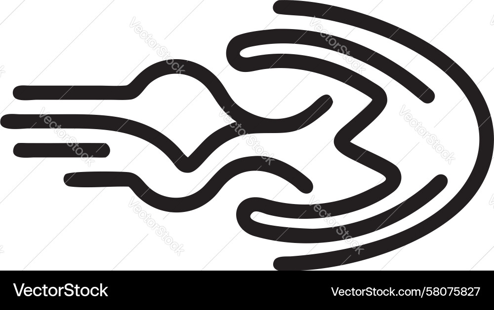 Dynamic Circular Flow Symbol Vector Image