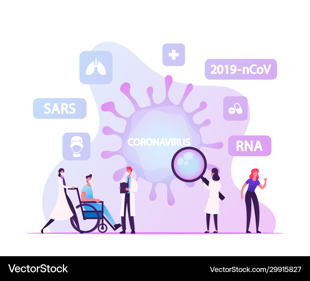 Rna coronavirus infection infographics banner Rna coronavirus infection infographics banner vector image