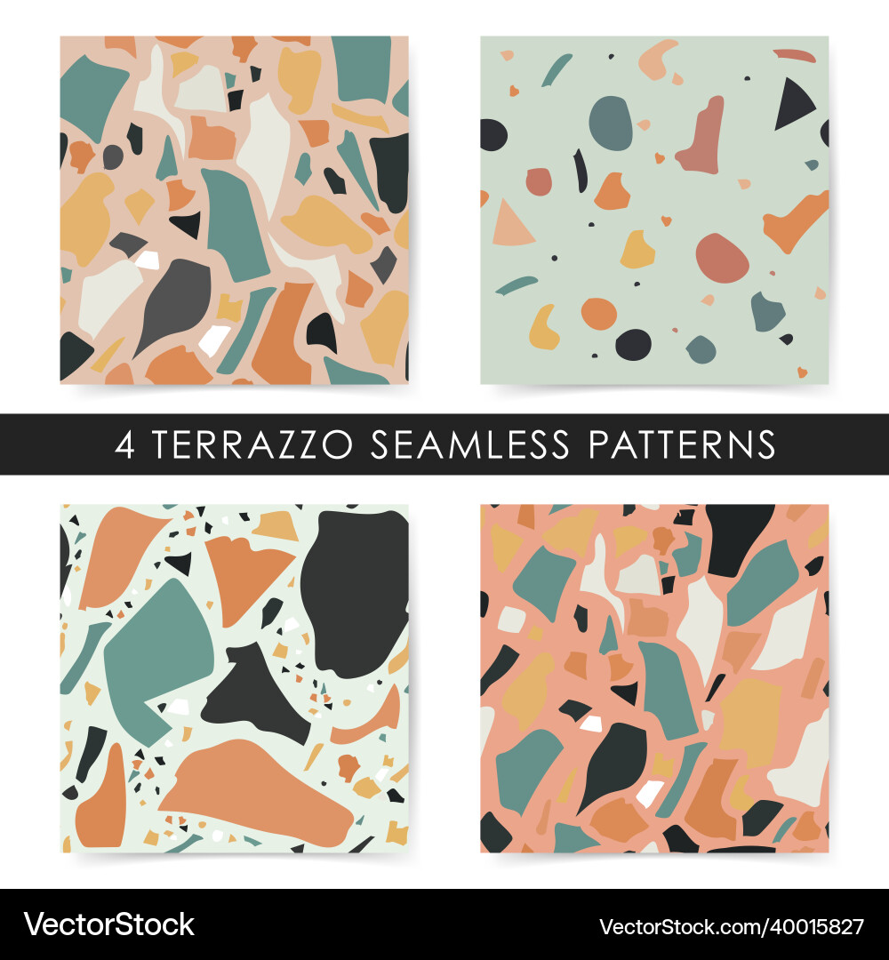 Terrazzo imitation seamless pattern realistic Terrazzo imitation seamless pattern realistic Vector Image