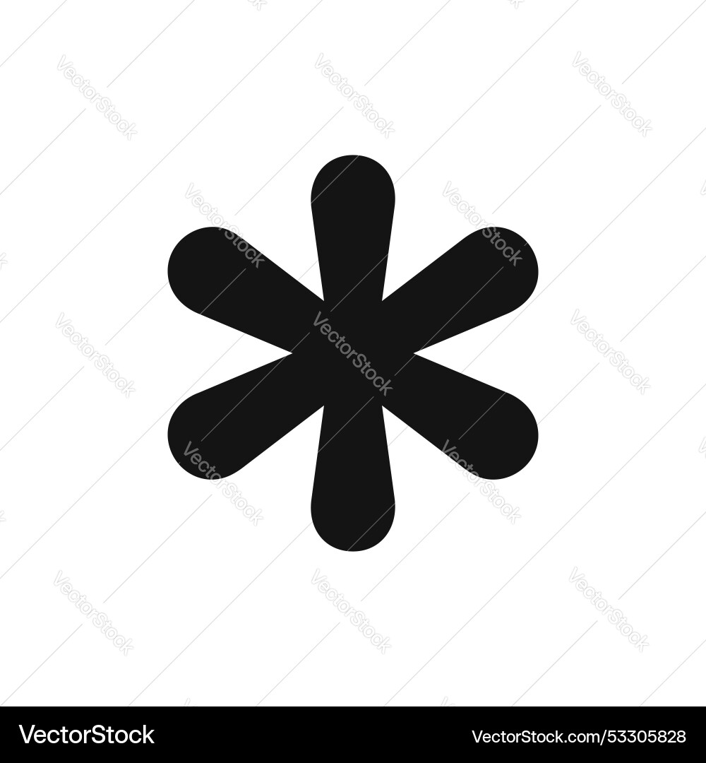 Asterisk icon set password or passcode Asterisk icon set password or passcode vector image