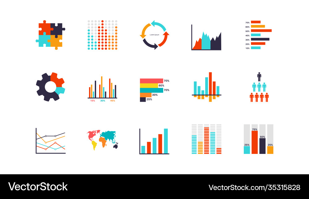 Data Analysis Chart - Modern Visualization vector image