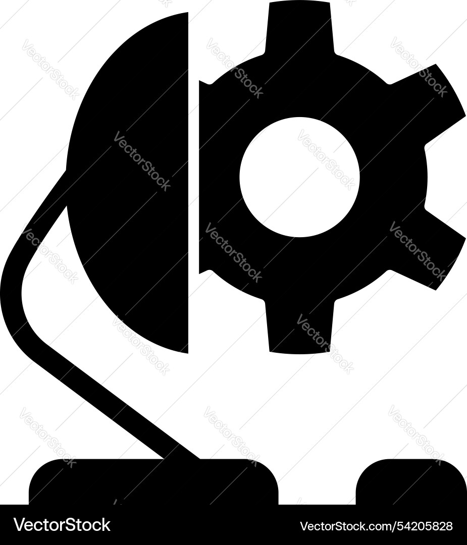 Icon computer setting Icon computer setting vector image