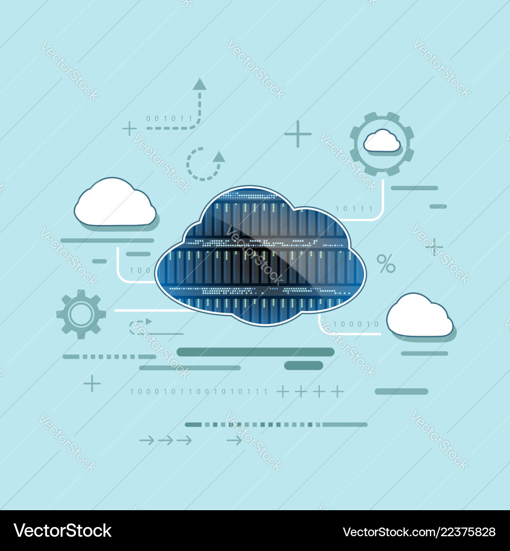 Server for data storage Server for data storage vector image