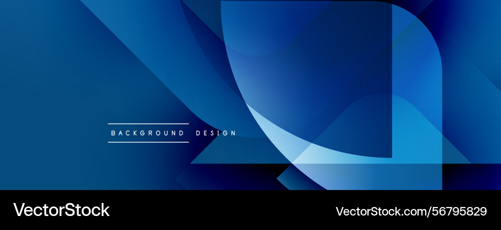 Abstract blue design features overlapping layers Abstract blue design features overlapping layers vector image