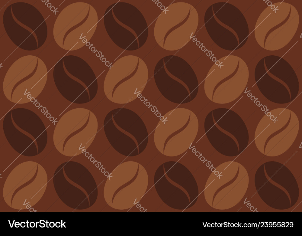 Retro pattern with coffee bean Retro pattern with coffee bean vector image