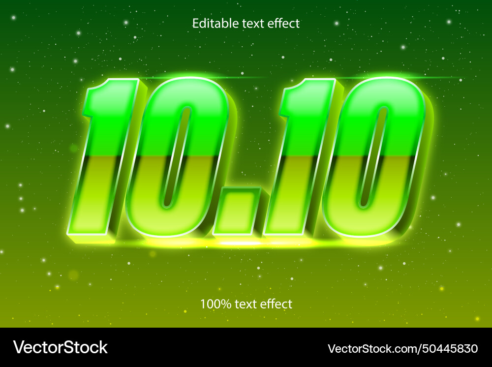1010 editable text effect retro style 1010 editable text effect retro style Vector Image