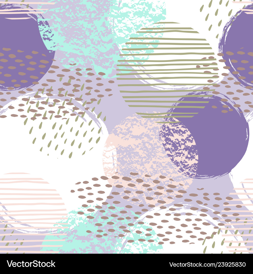 Abstract Geometric Circles Pattern vector image