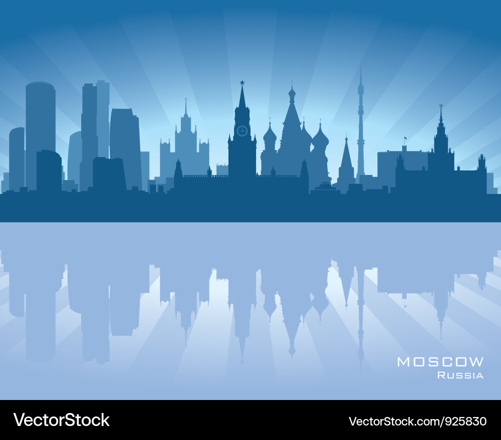 Moscow Russia Cityscape vector image