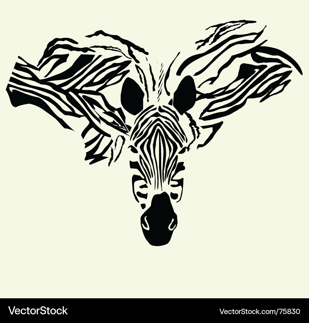 Zebra design Vector Image