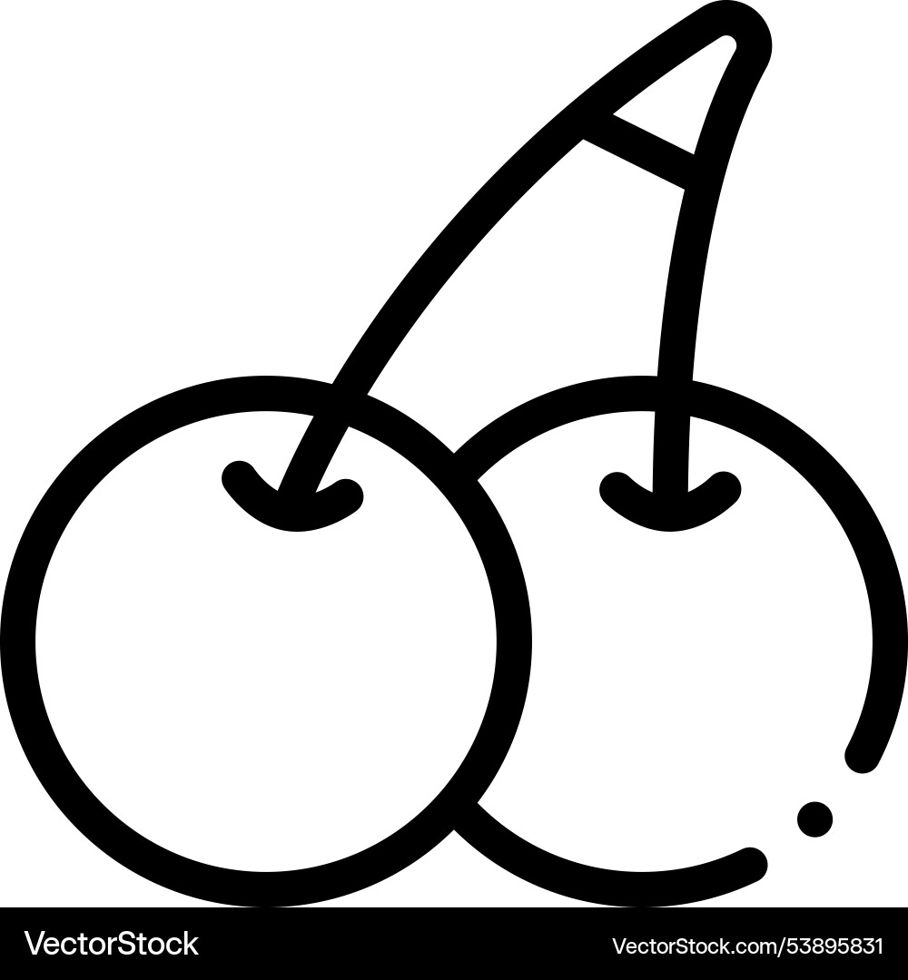 Grapes icon thin linear style design isolated Grapes icon thin linear style design isolated vector image