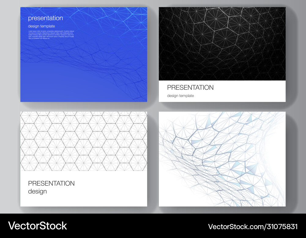 Layout presentation slides design Layout presentation slides design vector image