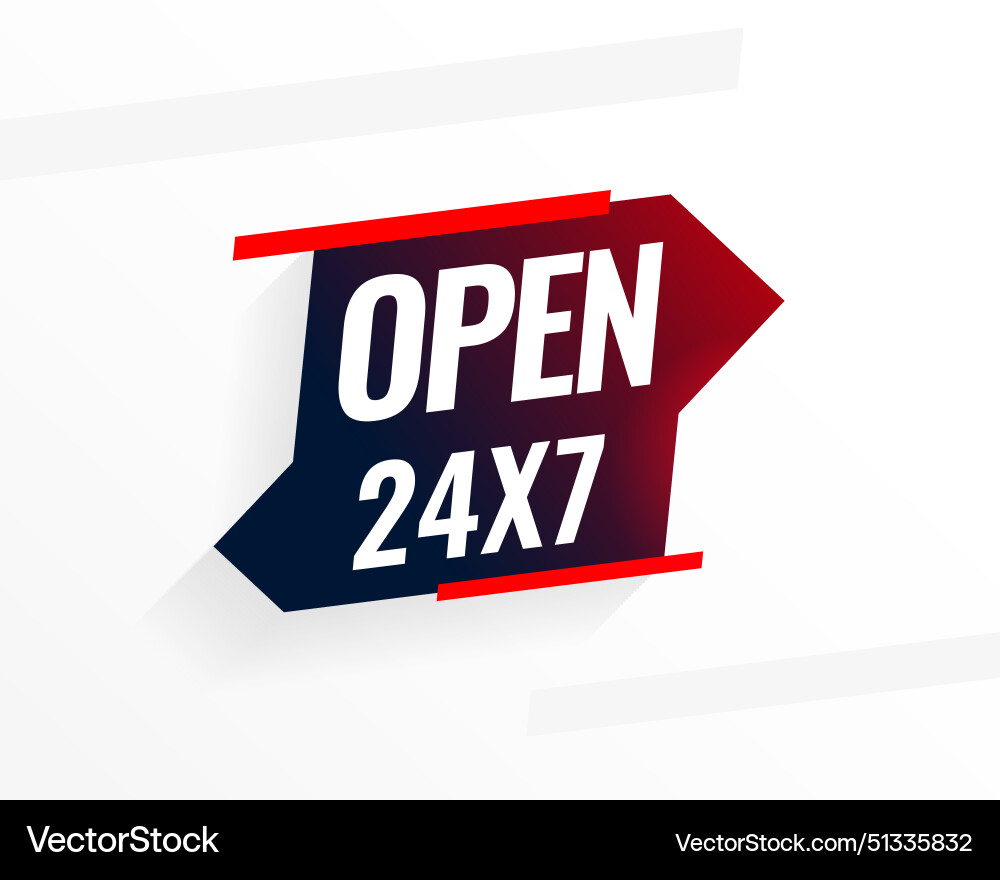 24 Stunden und 7 Tage immer Open Service Assistent 24 Stunden und 7 Tage immer Open Service Assistent vektorbild