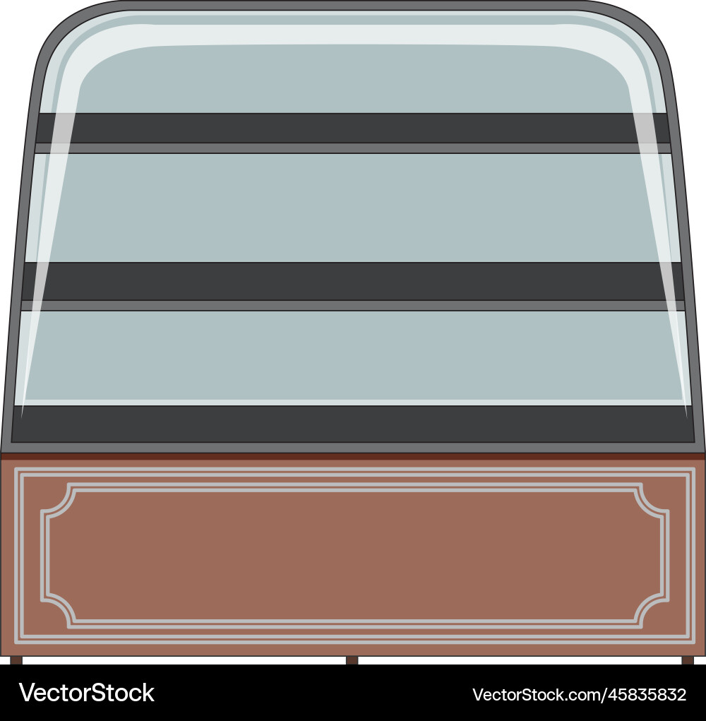 A bakery shelf display isolated Vector Image