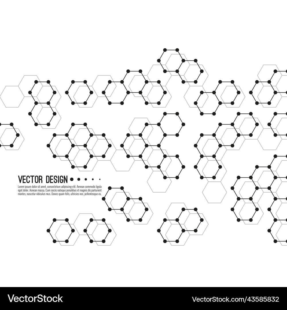 Abstract background of molecular structure Abstract background of molecular structure Vector Image