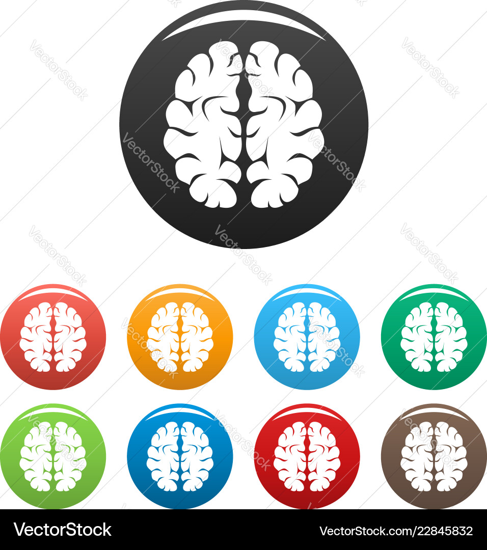 Artificial brain icon simple style Artificial brain icon simple style vector image