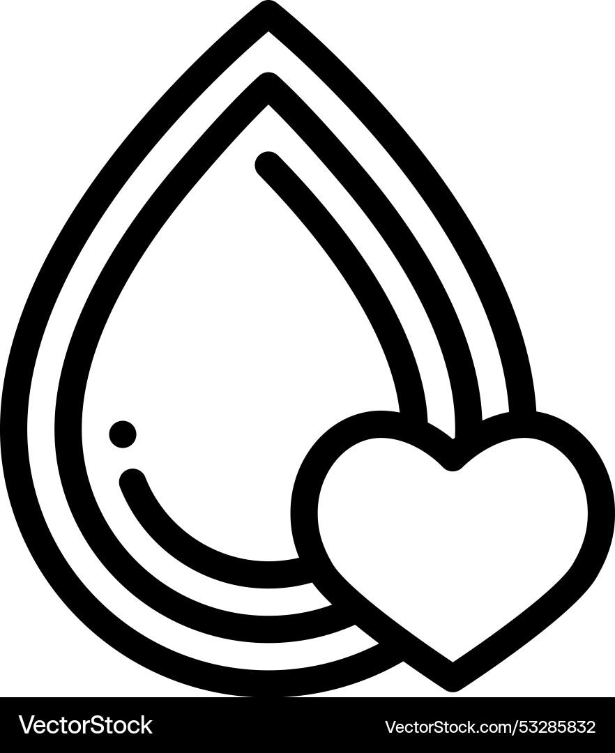 Drop icon thin linear style design isolated Drop icon thin linear style design isolated Vector Image
