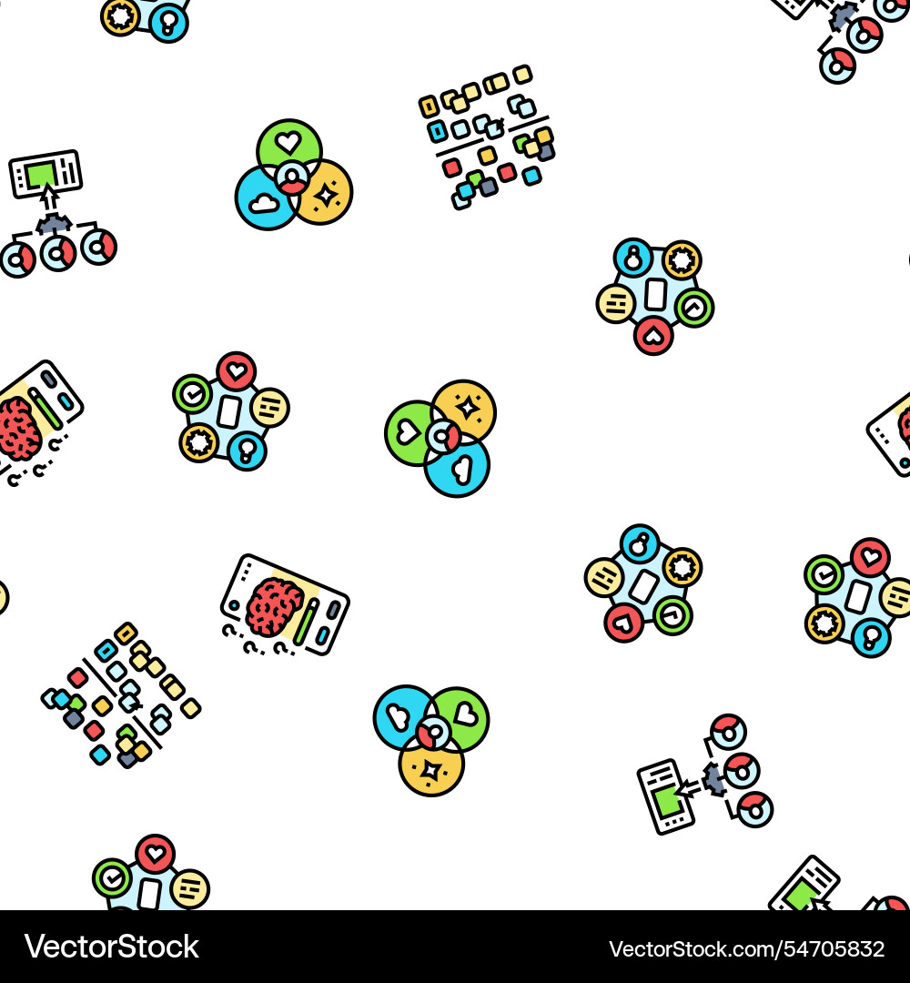 Ui ux digital develop code app seamless pattern Ui ux digital develop code app seamless pattern Vector Image