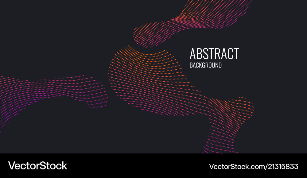 Abstract background with a colored dynamic vector image