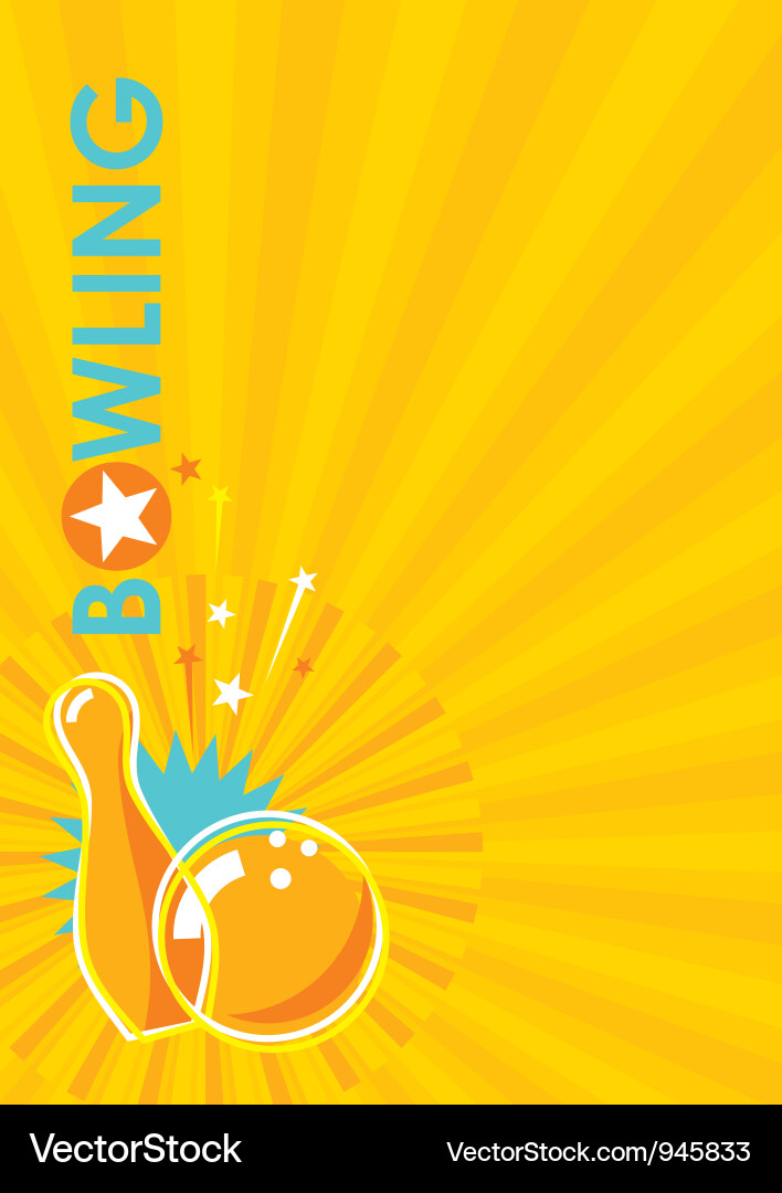 Bowling Background Pattern vector image