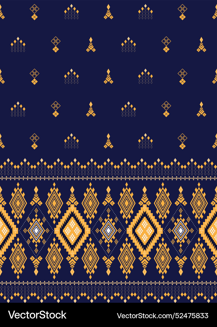 Geometric with diamond and square shape pattern vector image
