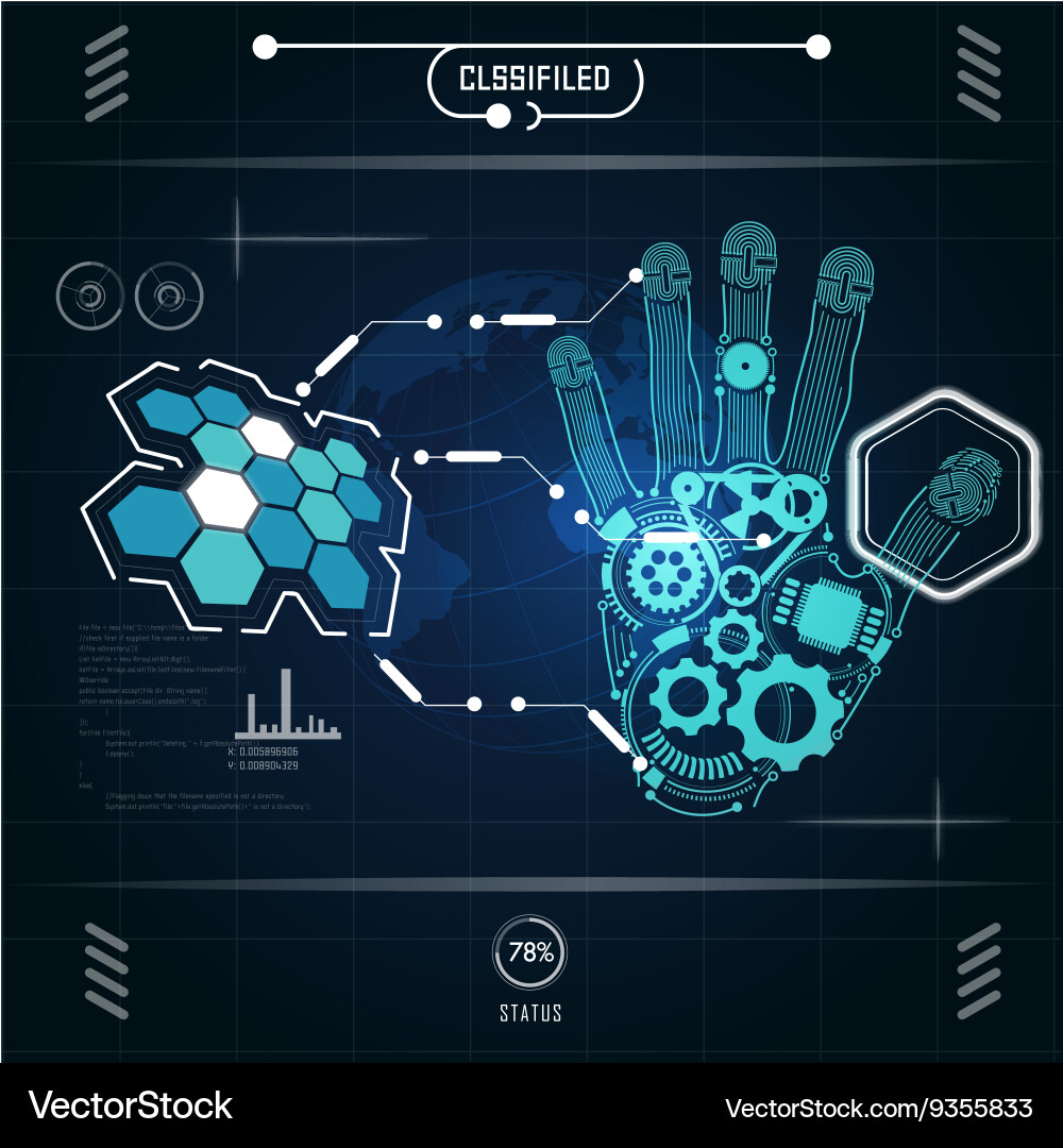Modern Tech Interface Preview Vector Image