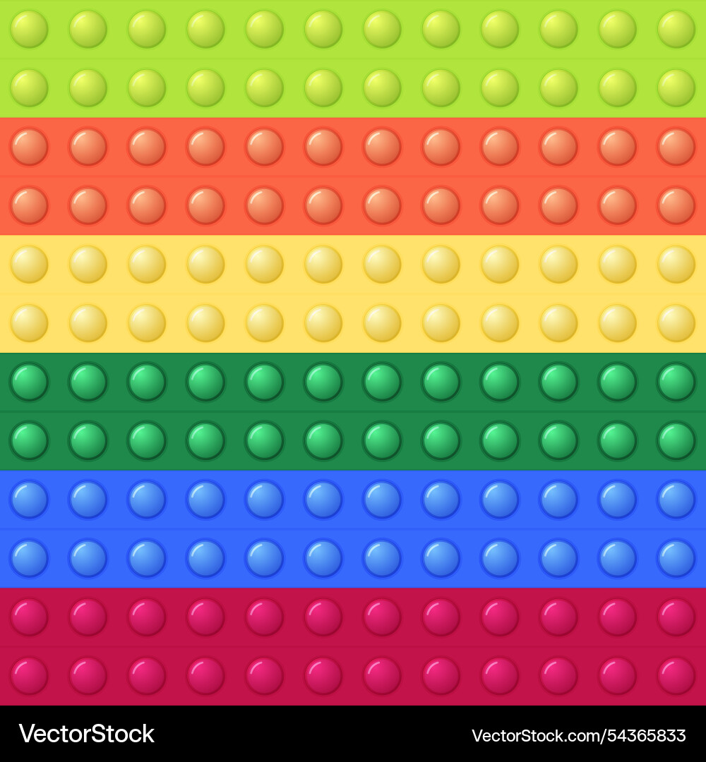 Seamless pattern with trendy game pop it simple Vector Image