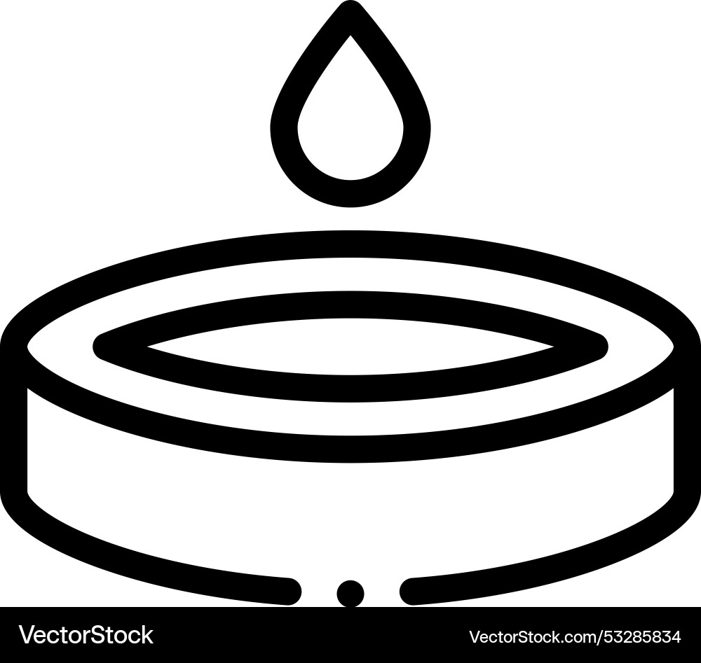 Drop icon thin linear style design isolated Drop icon thin linear style design isolated Vector Image