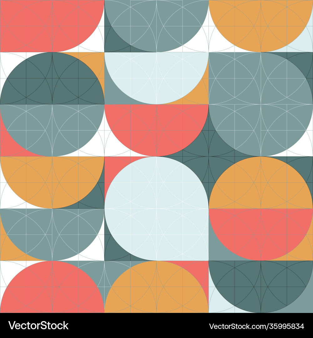 Geometry minimalistic seamless pattern poster vector image