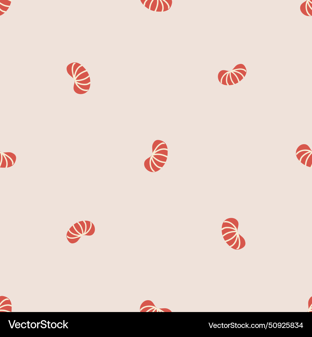 Simple seamless pattern with tangerine slice Simple seamless pattern with tangerine slice Vector Image