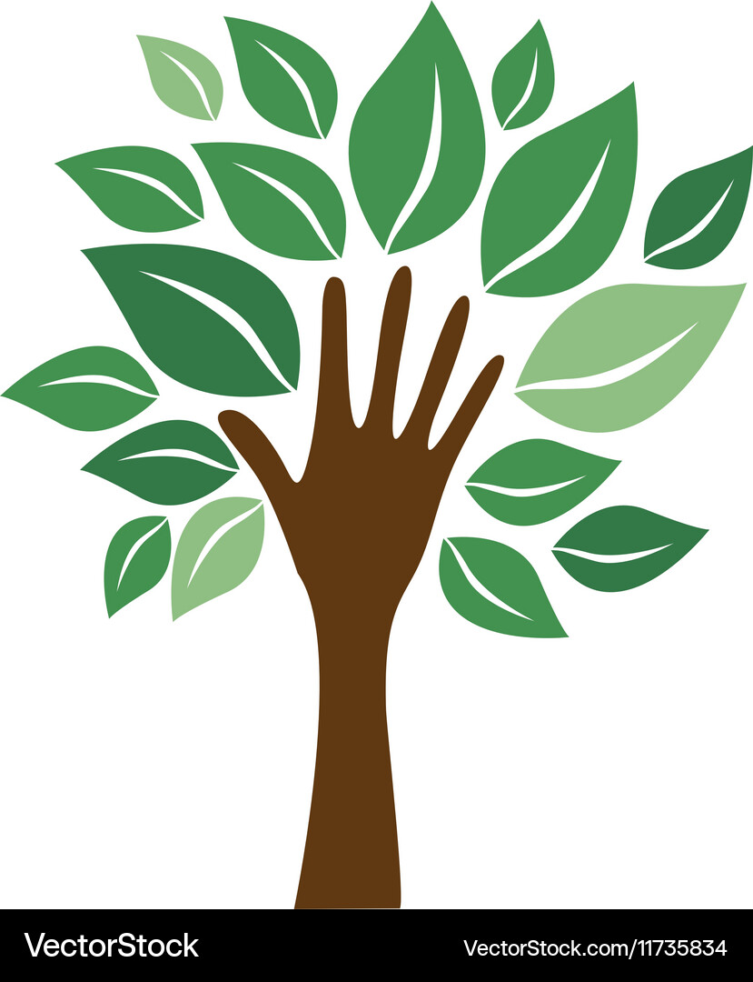Tree abstract icon image Vector Image