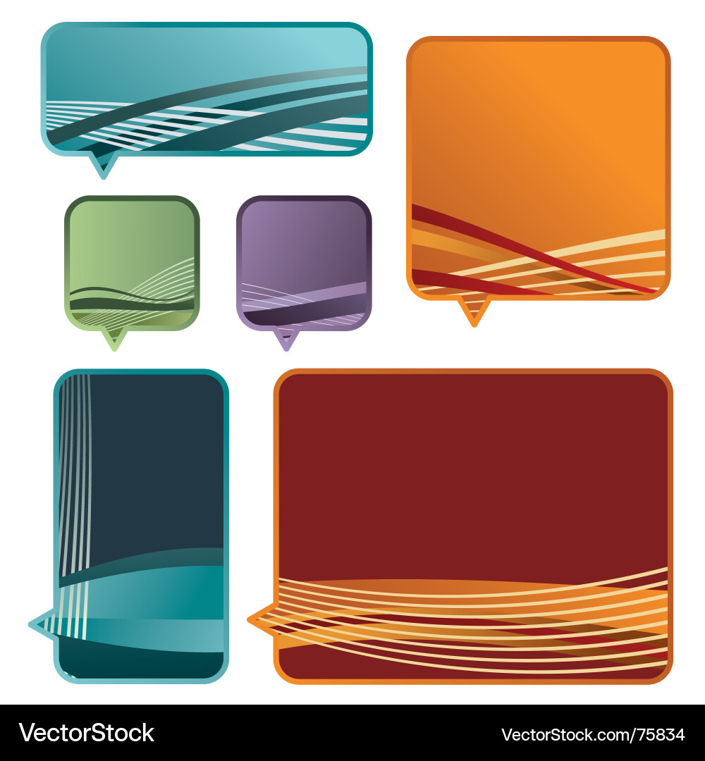 Web buttons vector image