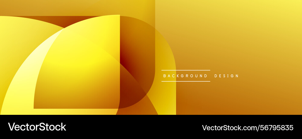 Abstract golden layers create dynamic composition Vector Image