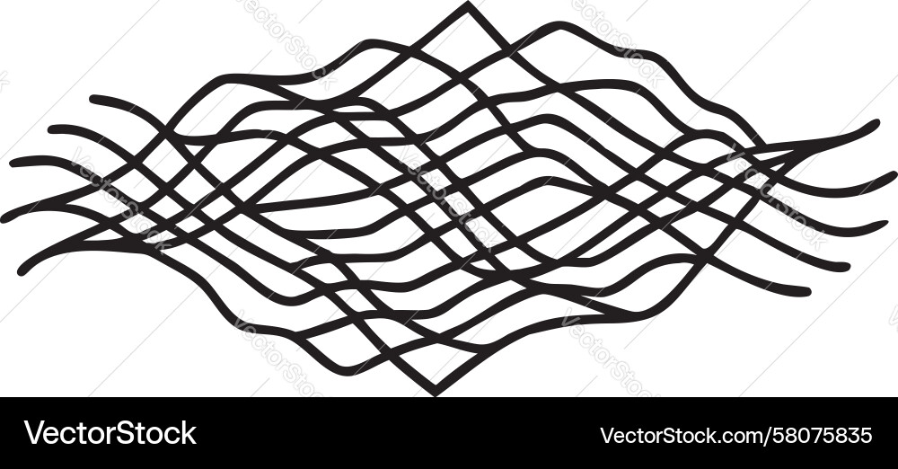Dynamic Wavy Lines Pattern Vector Image