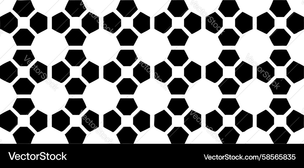 Hexagonal Grid Pattern Vector Image
