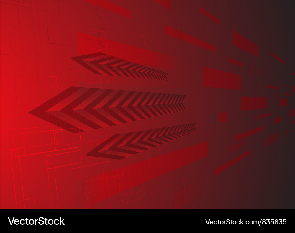 Hi tech red background Vector Image